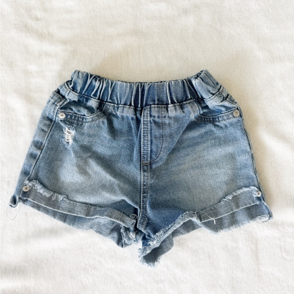 Girls Habitual distressed Denim Shorts